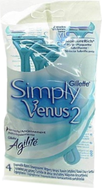 Gillette Simply Venus 2 Disposable Razors 4's