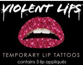 Violent Lips Red Glitter