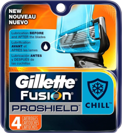 Gillette Fusion Proshield Chill Rakblad 4-Pack