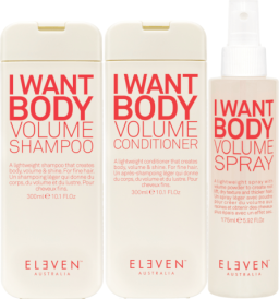 Eleven Australia Volume Set- I Want Body - Shampoo, Conditioner & Texture Spray