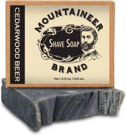 Mountaineer Brand Cedarwood Beer Shave Soap