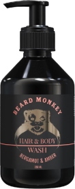 Beard Monkey Hair & body Bergamot & Amber 250 ml