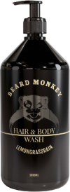 Beard Monkey Hair & Body Shampoo Lemongrass 1000ml