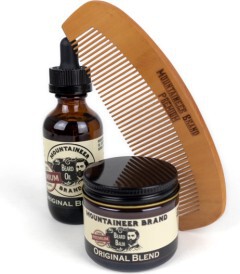 Mountaineer Brand Original Blend Beard Oil & Balm Duo with Comb 