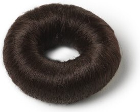 Synthetic Hair Bun L, Brown   Ø80 Mm